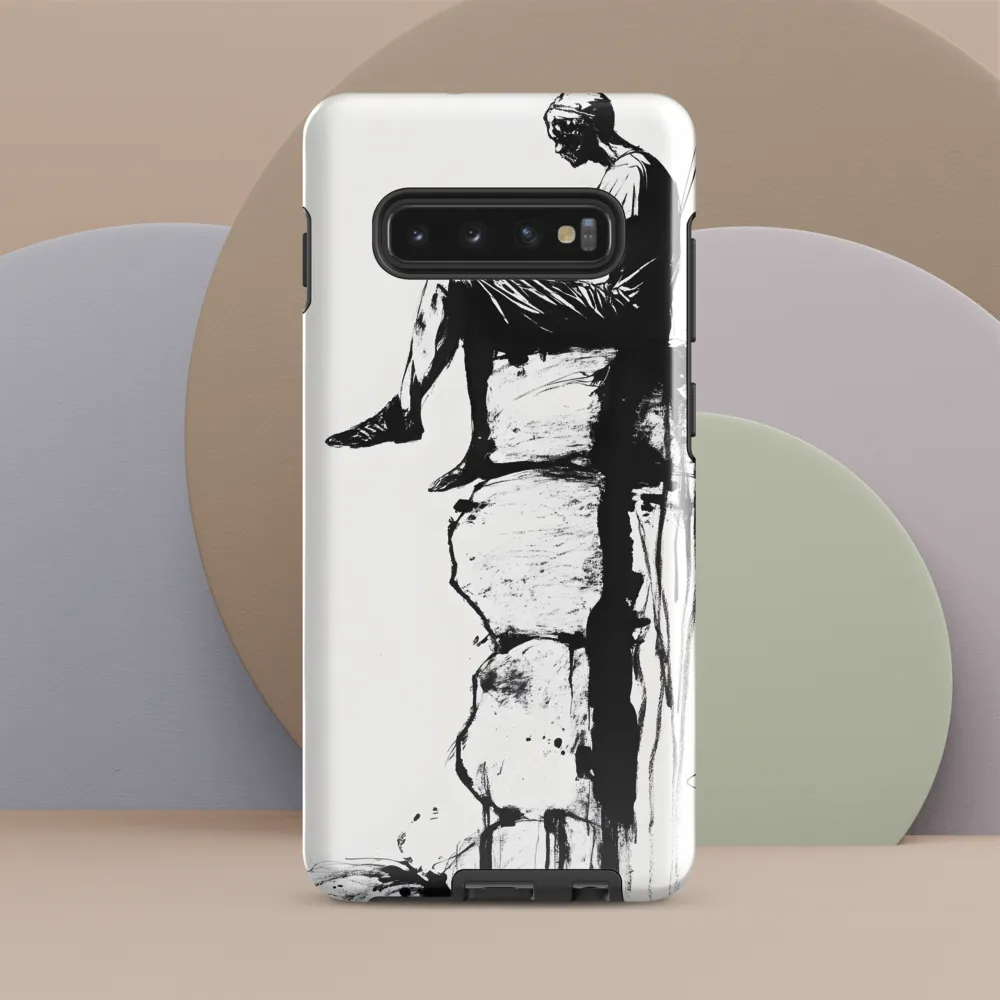 Contemplation on the Edge | Phone Case |  S10 Plus | Tough Case | Glossy