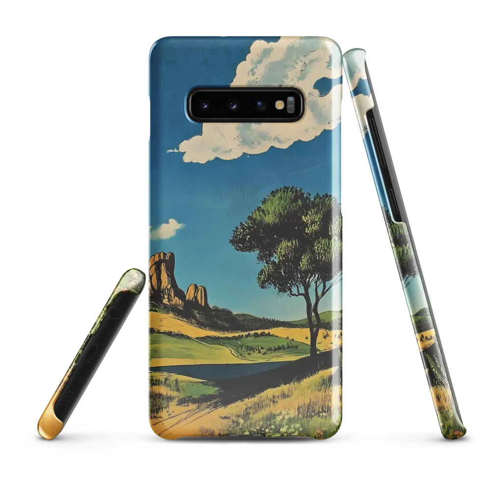 Serenity in Nature: A Realistic Landscape | Phone Case |  S10 Plus | Snap Case | Glossy