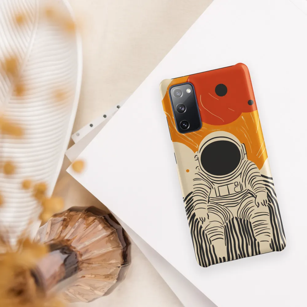 Astronaut in Cosmic Thoughts | Phone Case |  S20 FE | Snap Case | Matte