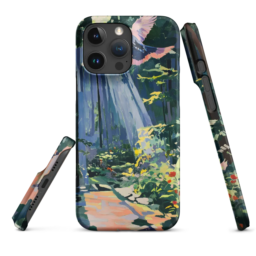 Flight of Light: A Serene Forest | Phone Case |  16 Pro Max | Snap Case | Matte