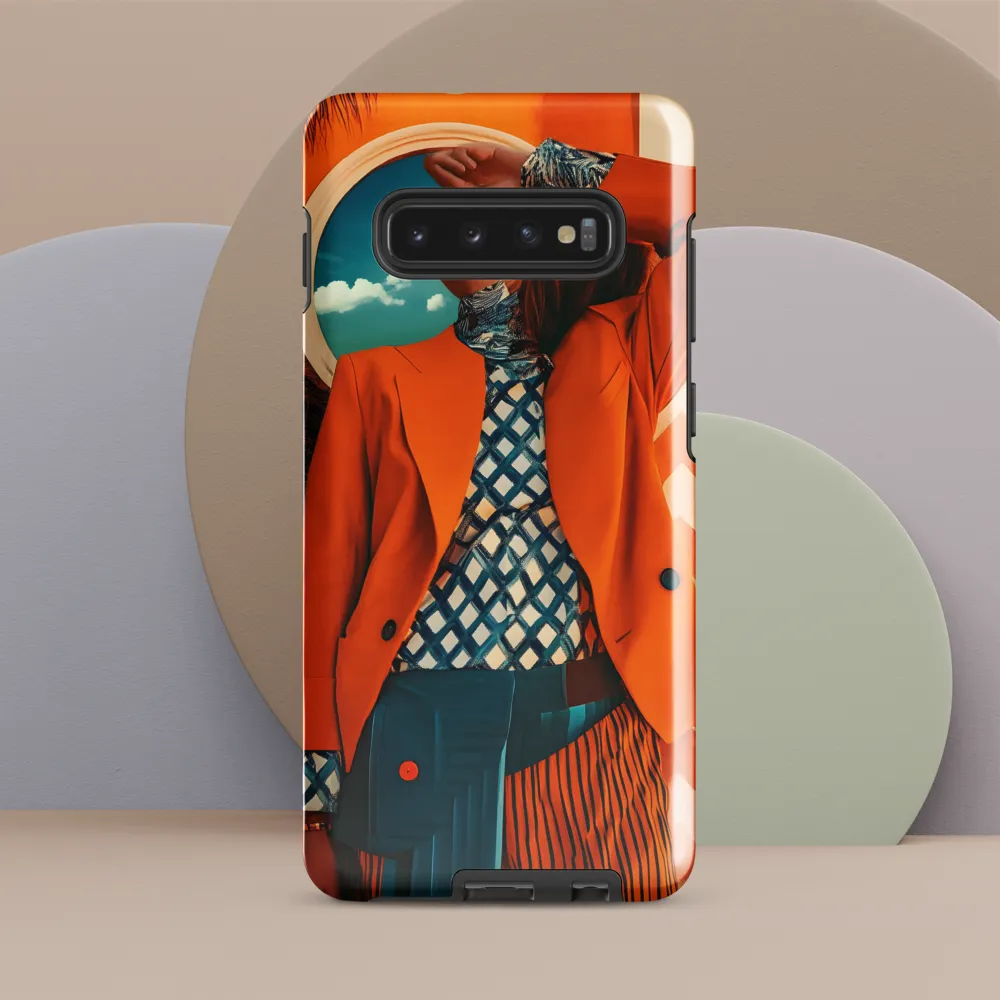 Vibrant Interplay: A Fusion of Fashion and Nature | Phone Case |  S10 Plus | Tough Case | Glossy