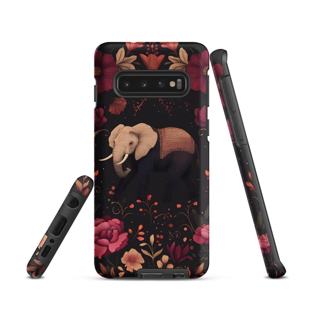 Whispers of the Wild: Elephants and Blooms