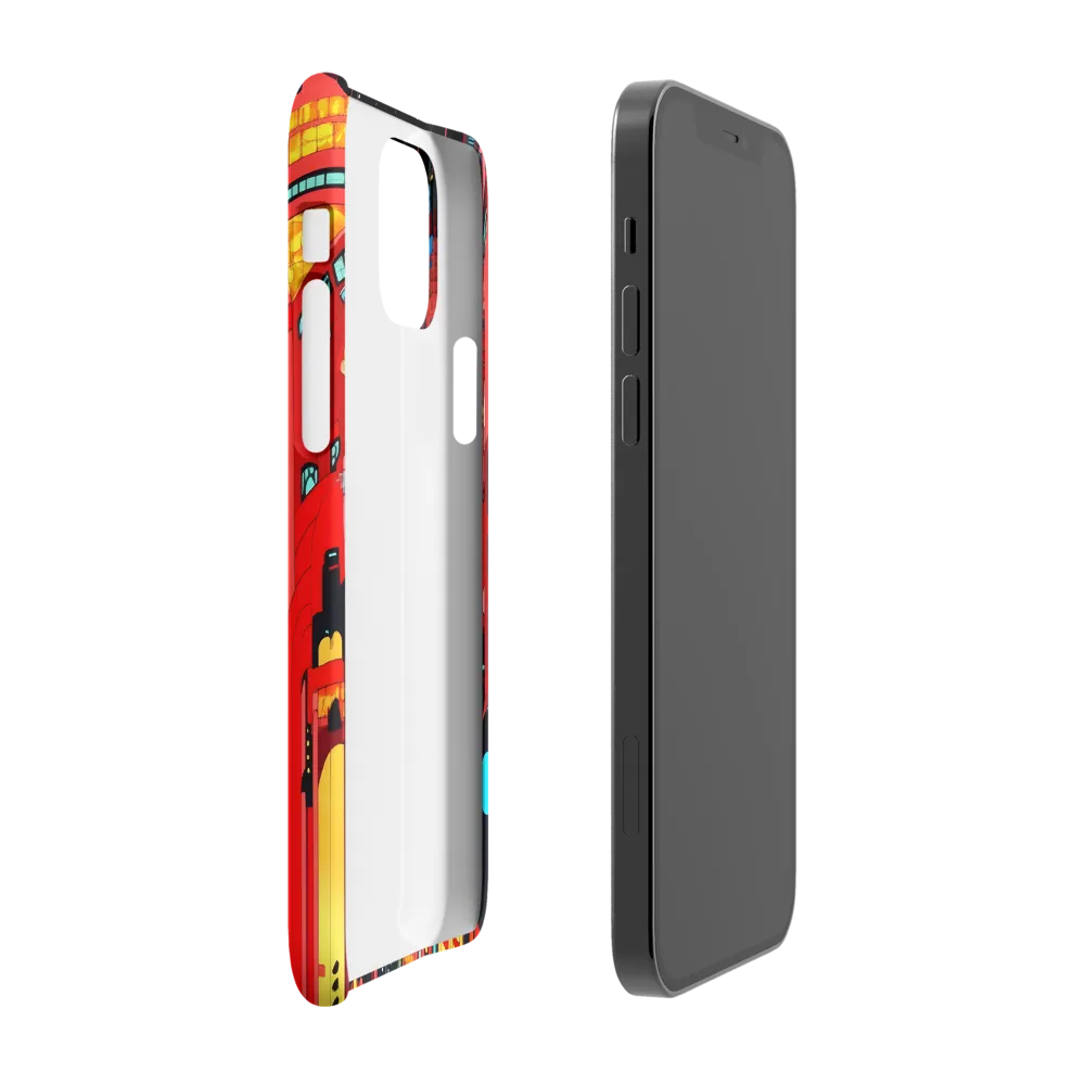 Neon Dreams: A Cyberpunk Cityscape | Phone Case |  12 | Snap Case | Matte
