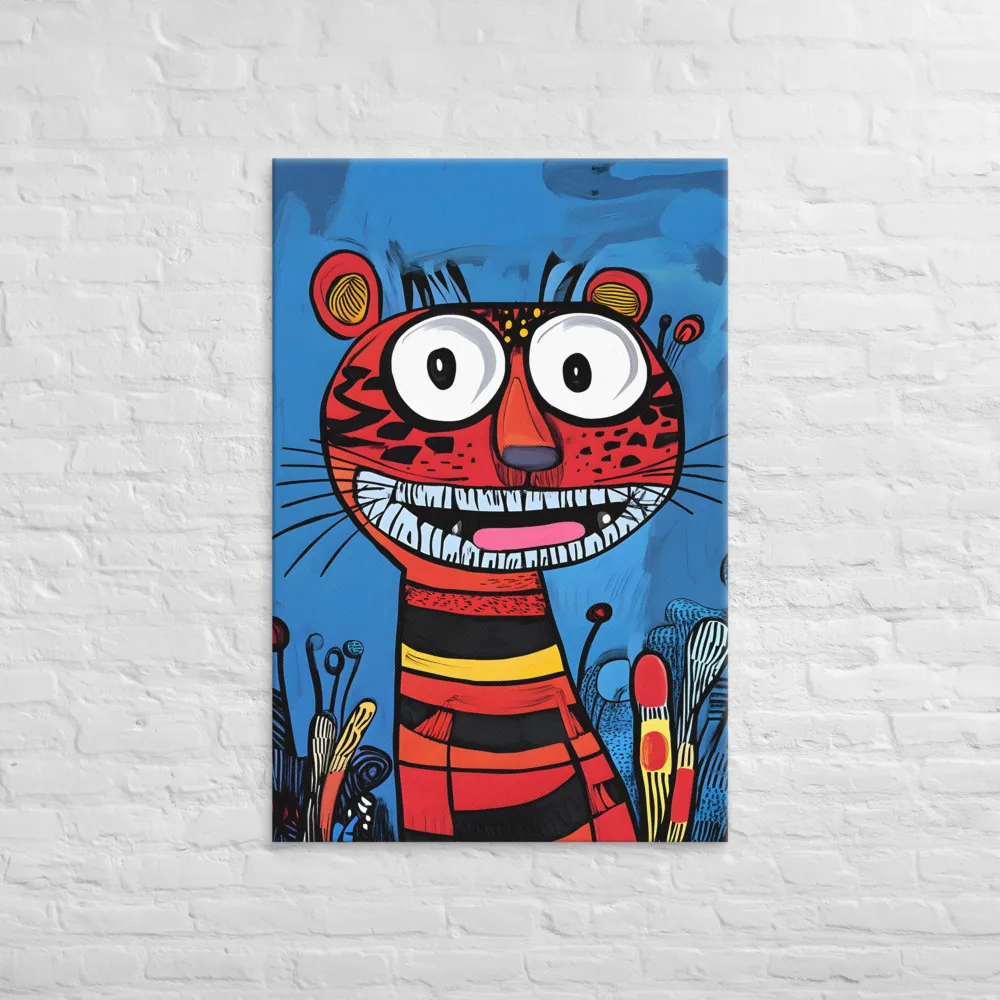 Playful Tiger Revelry | Canvas | 32″×48″