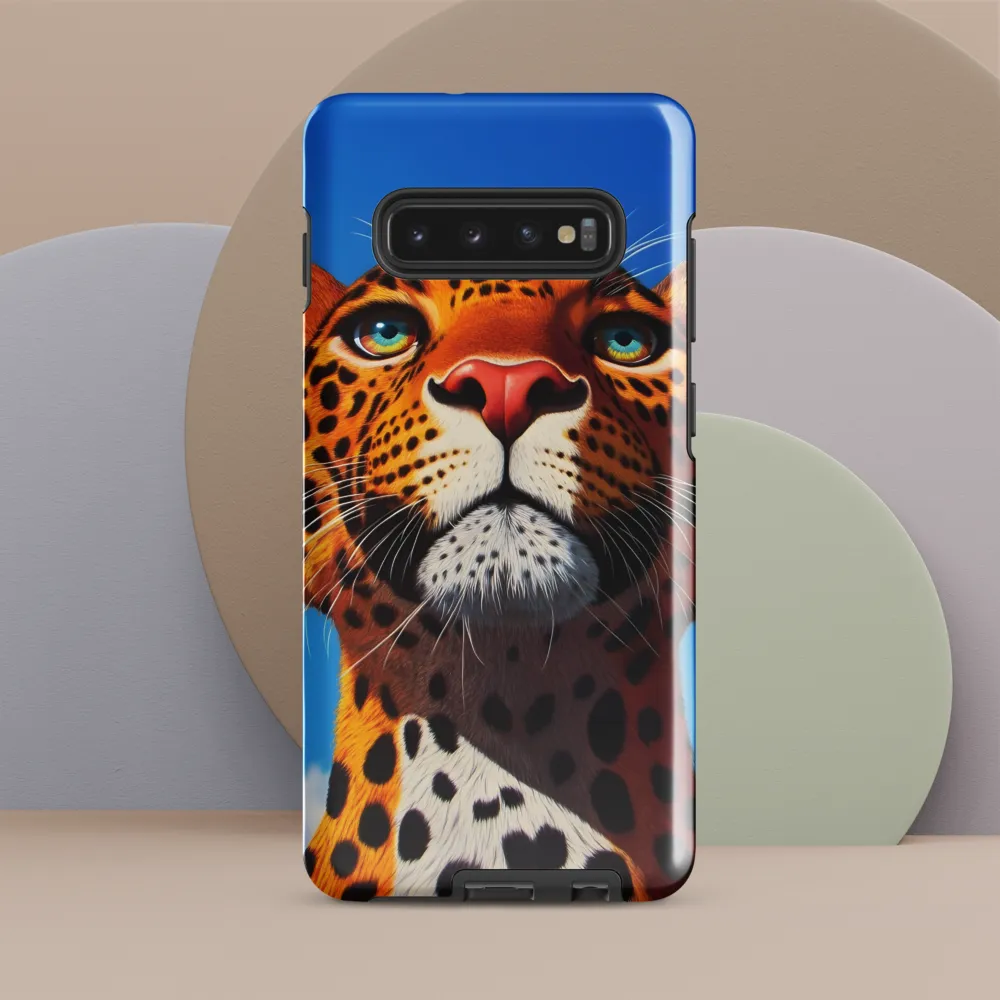 Regal Gaze: The Leopard's Majesty | Phone Case |  S10 Plus | Tough Case | Glossy