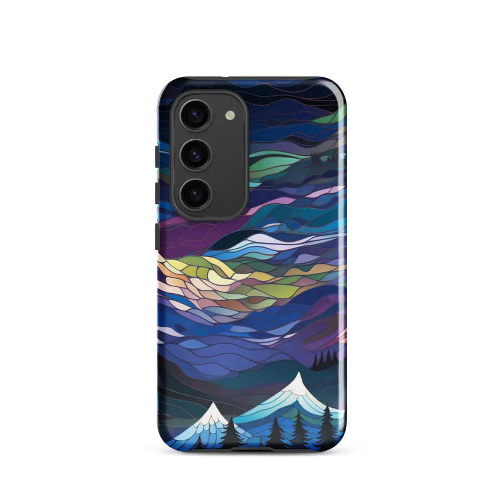 Twilight Peaks: An Abstract Mountain Landscape