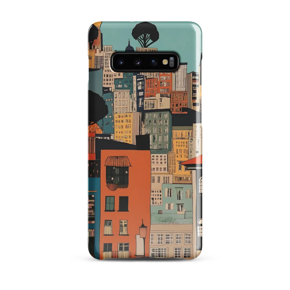 Urban Fusion: A Colorful Cityscape | Phone Case |  S10 Plus | Snap Case | Glossy