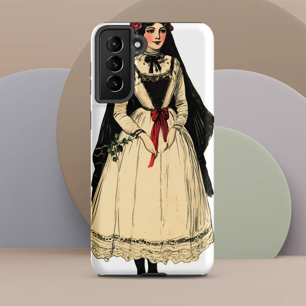 Elegance in Tradition: A Folk Portrait
