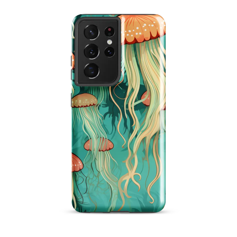 Ethereal Dance of Jellyfish | Phone Case |  S21 Ultra | Tough Case | Glossy