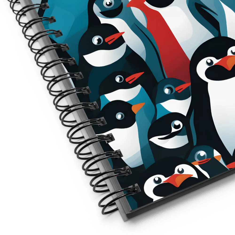 Penguin Parade | Spiral Notebook