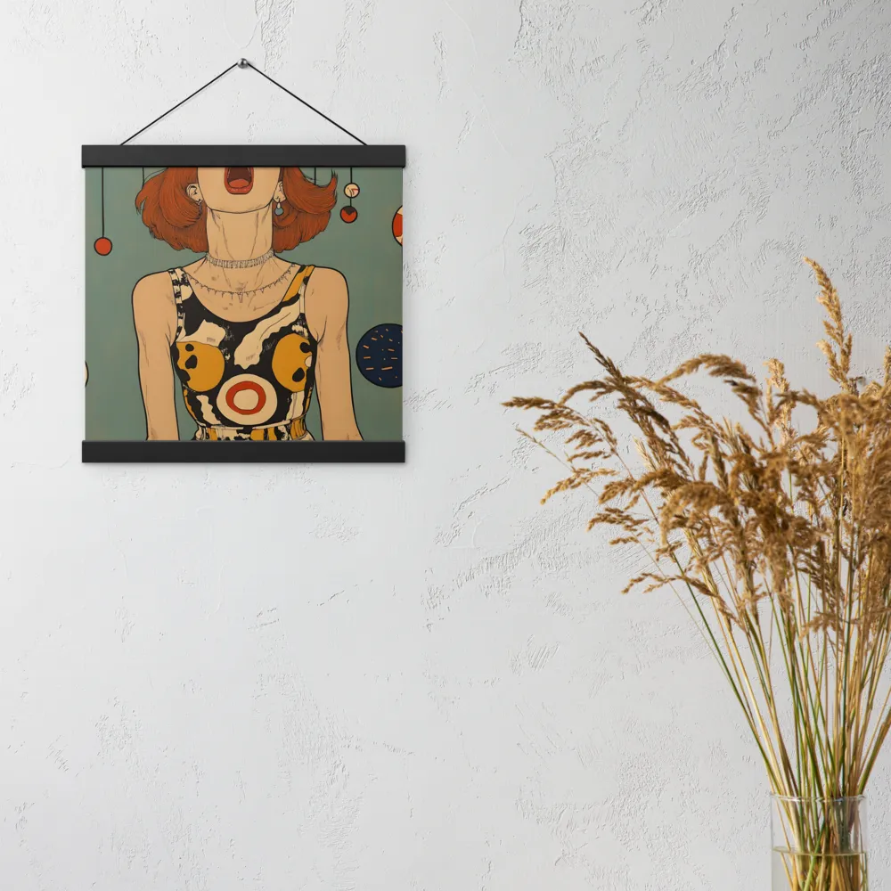 Awakening Expression | Poster With Black Wood Hanger | 12″×12″