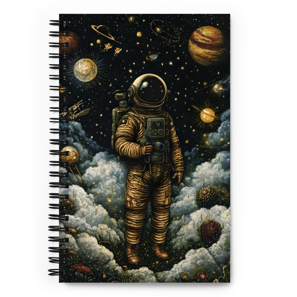 Cosmic Dreams: The Astronaut's Journey | Spiral Notebook