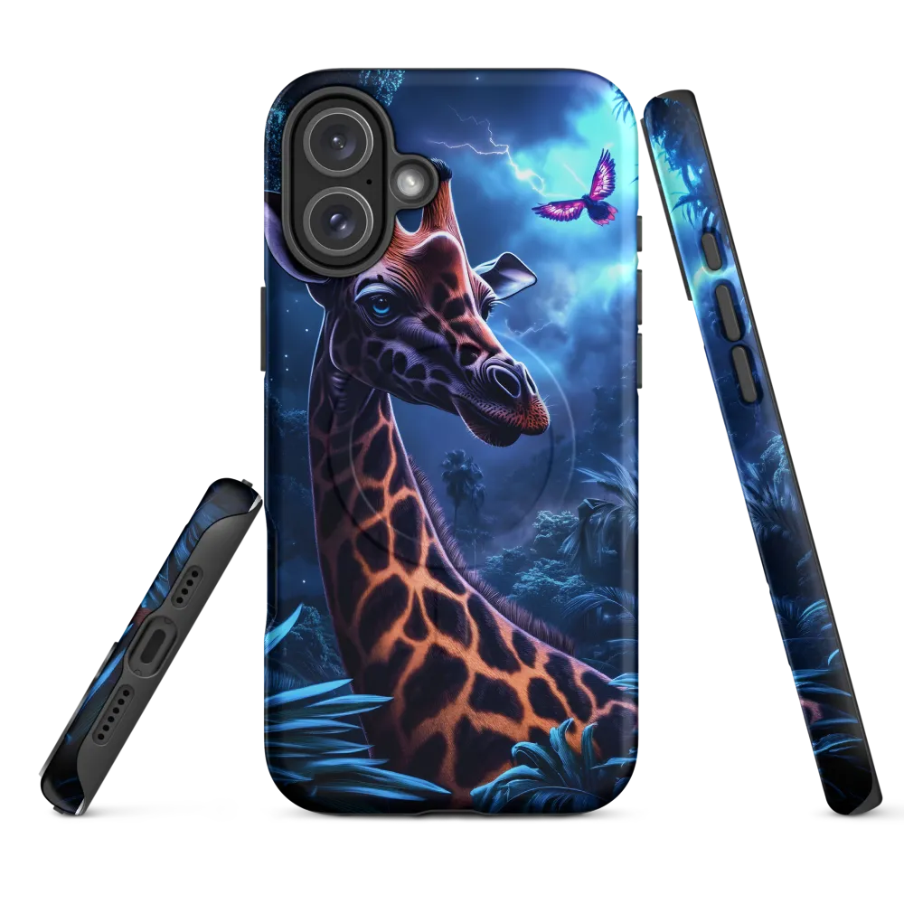 Mystical Giraffe in Twilight Jungle