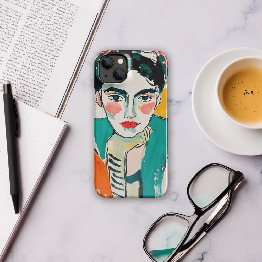 Contemplative Portrait in Bold Hues