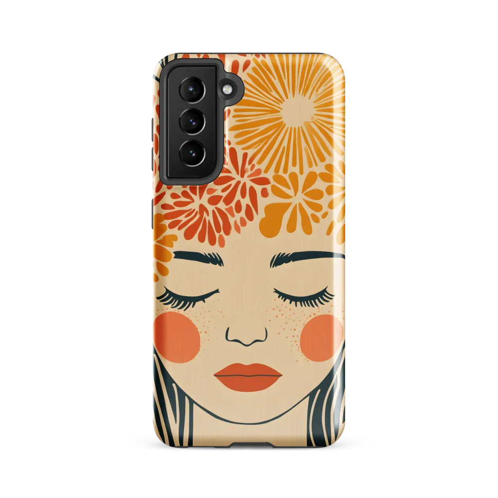 Serenity in Bloom | Phone Case |  S21 FE | Tough Case | Glossy
