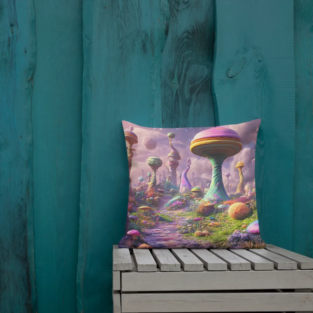 Whimsical Worlds: A Journey Through Fantasy | Pillow | 18″×18″