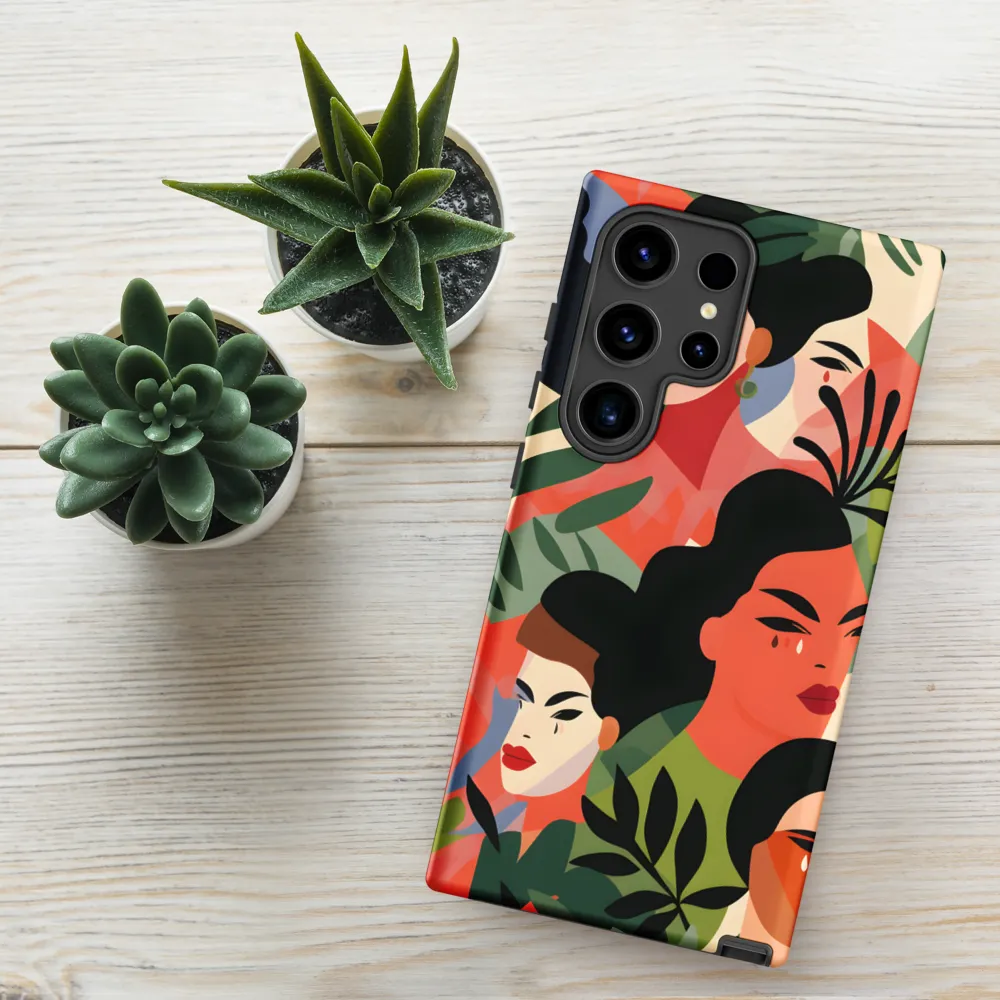 Harmony of Nature and Femininity | Phone Case |  S24 Ultra | Tough Case | Matte