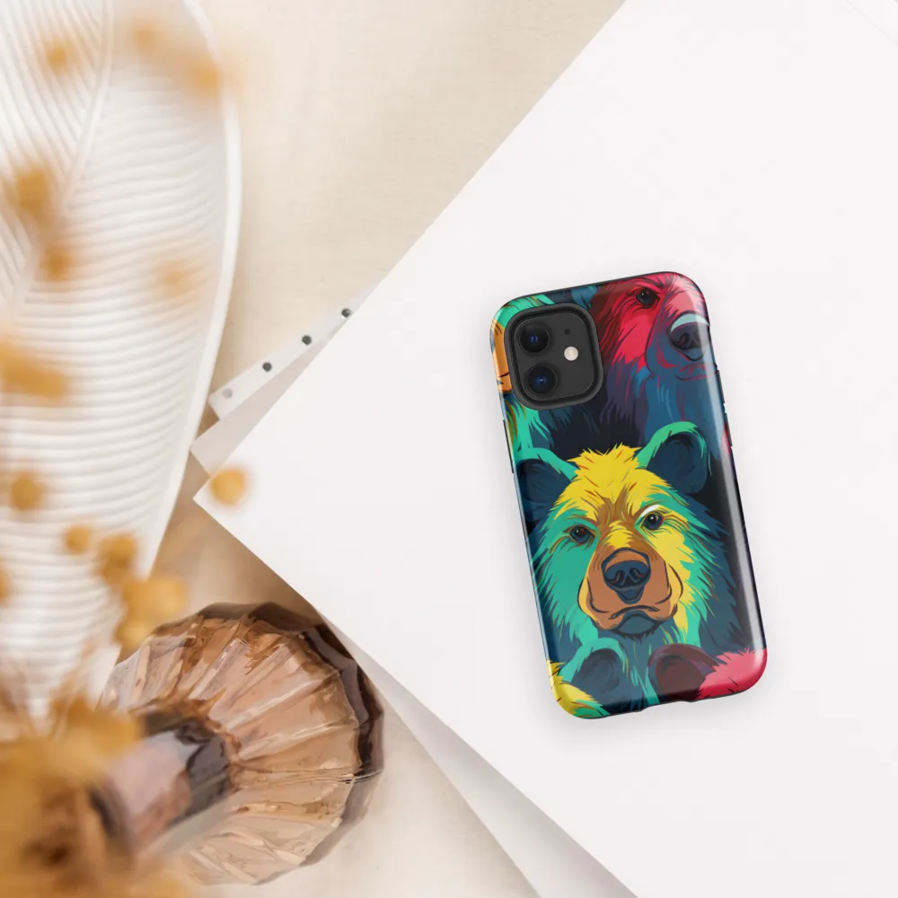 The Colorful Essence of Bears | Phone Case |  12 mini | Tough Case | Glossy