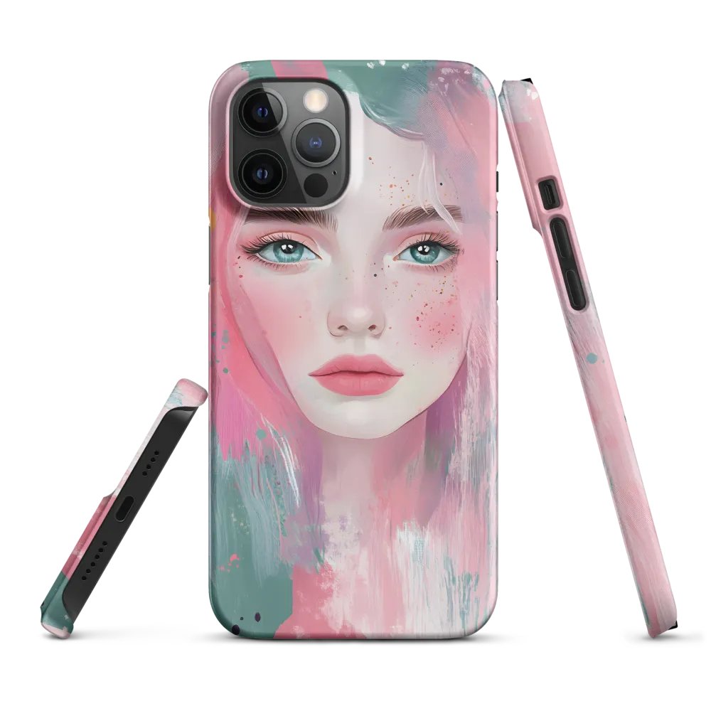 Dreamy Serenity: A Contemporary Portrait | Phone Case |  12 Pro Max | Snap Case | Matte