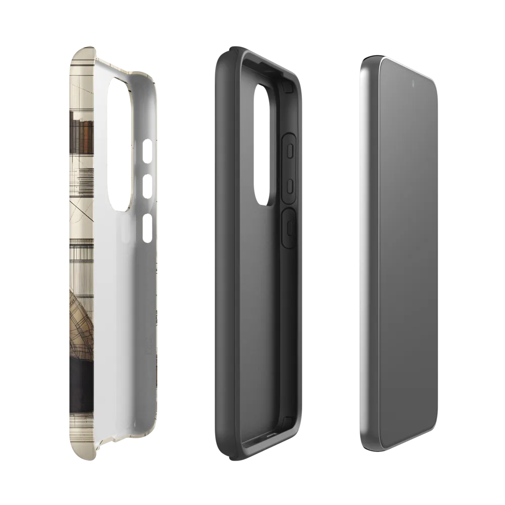Quiet Reflections in Line | Phone Case |  S23 | Tough Case | Matte