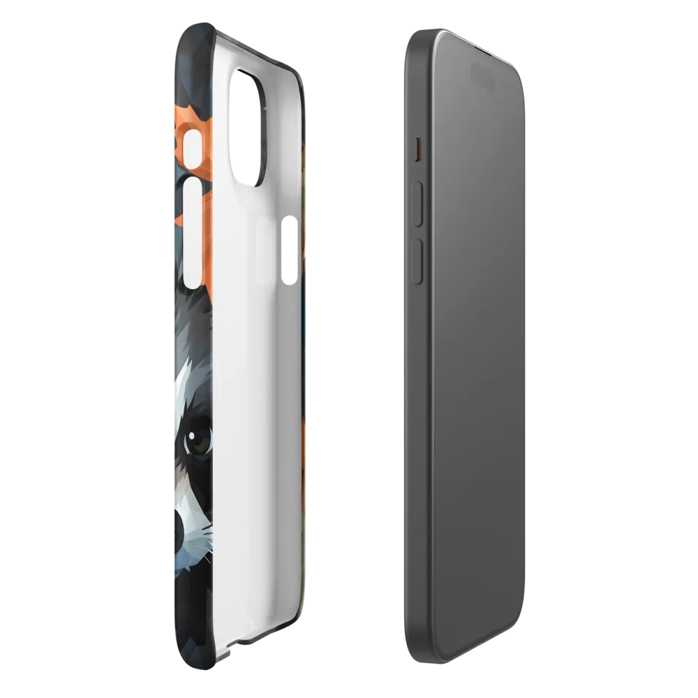 Whispers of Autumn: The Raccoon's Gaze | Phone Case |  15 Plus | Snap Case | Matte