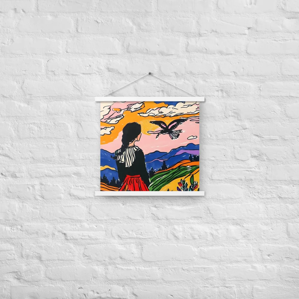 A Journey into Freedom | Poster With White Wood Hanger | 18″×18″