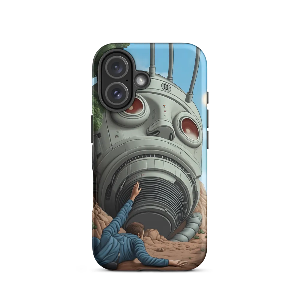 The Descent into Technological Abyss | Phone Case