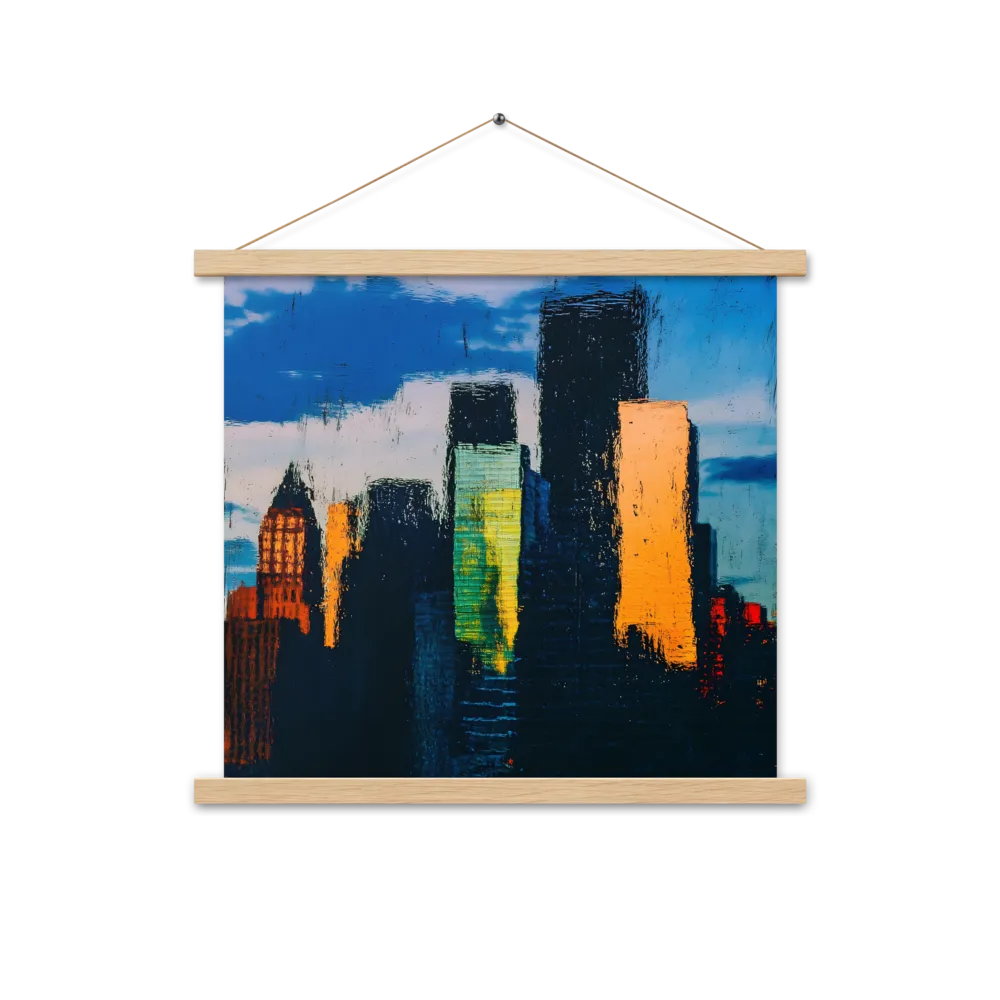 Reflections of Tranquility | Poster With Oak Wood Hanger | 18″×18″