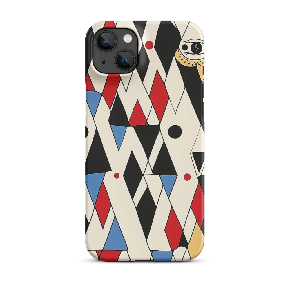 Dynamic Geometric Symphony | Phone Case |  14 Plus | Snap Case | Matte