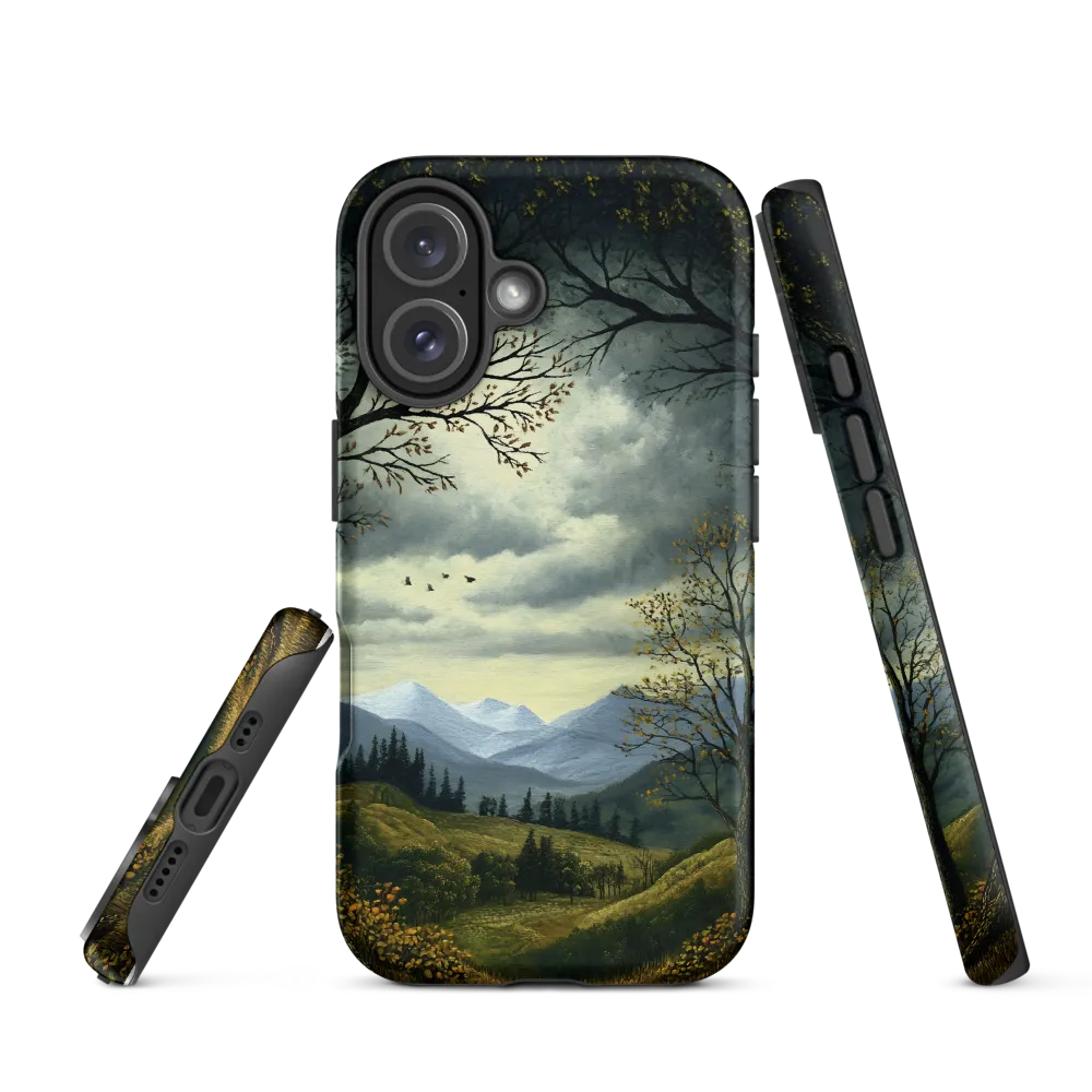 Nature's Embrace: A Tranquil Mountain Landscape | Phone Case