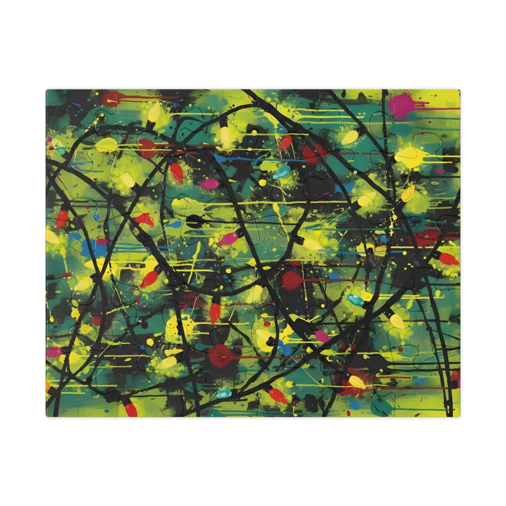 Dripping Light Garland 
 Jigsaw Puzzle in Tin Box