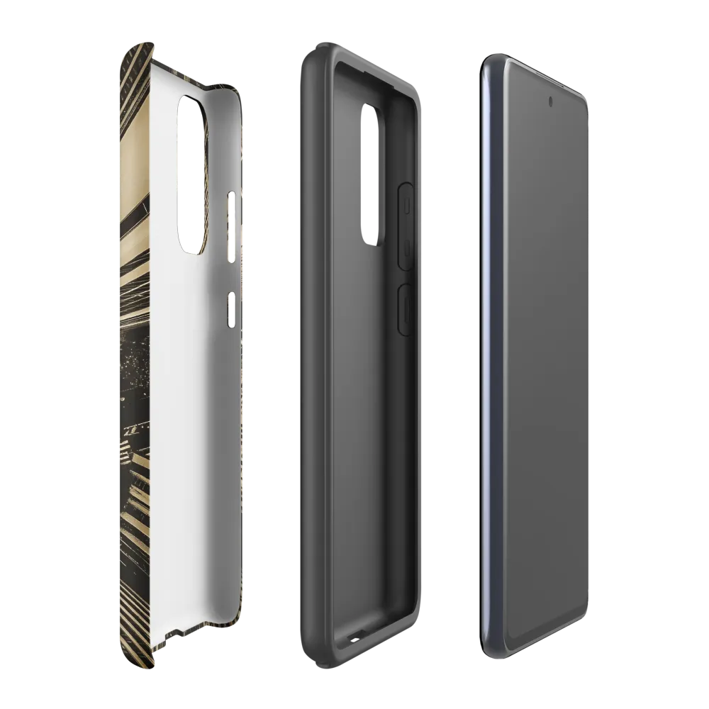 Urban Symphony: Aerial Perspective of City Life | Phone Case |  S20 FE | Tough Case | Matte