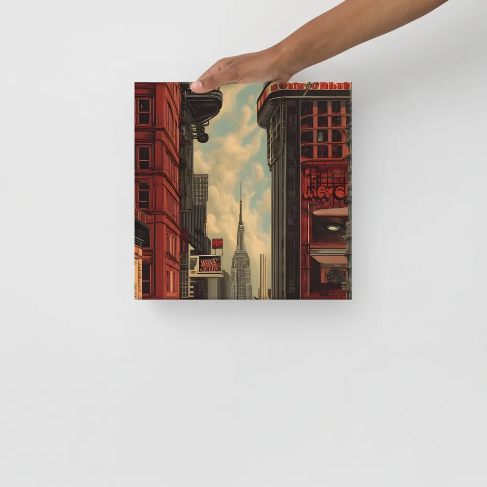 A Glimpse of Tomorrow: Urban Ambition | Canvas | 12″×12″