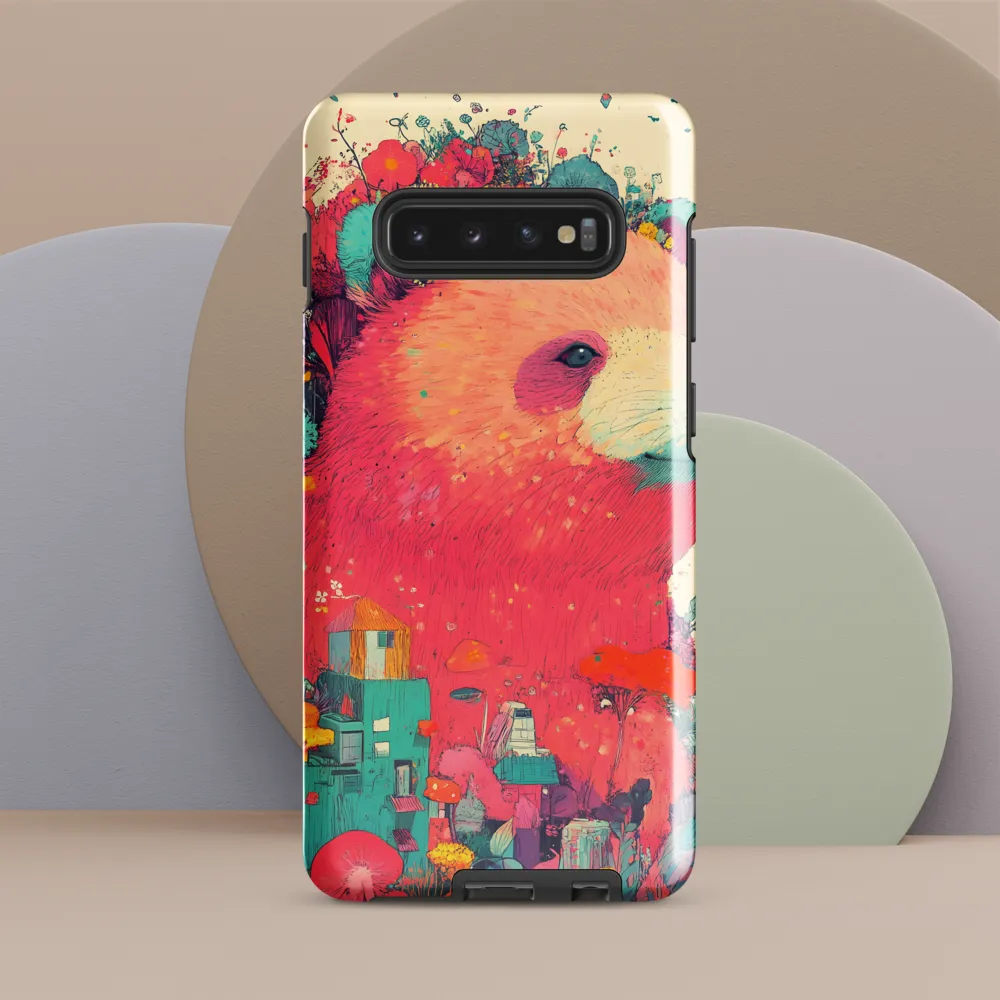 Whimsical Bear Blossom | Phone Case |  S10 Plus | Tough Case | Glossy