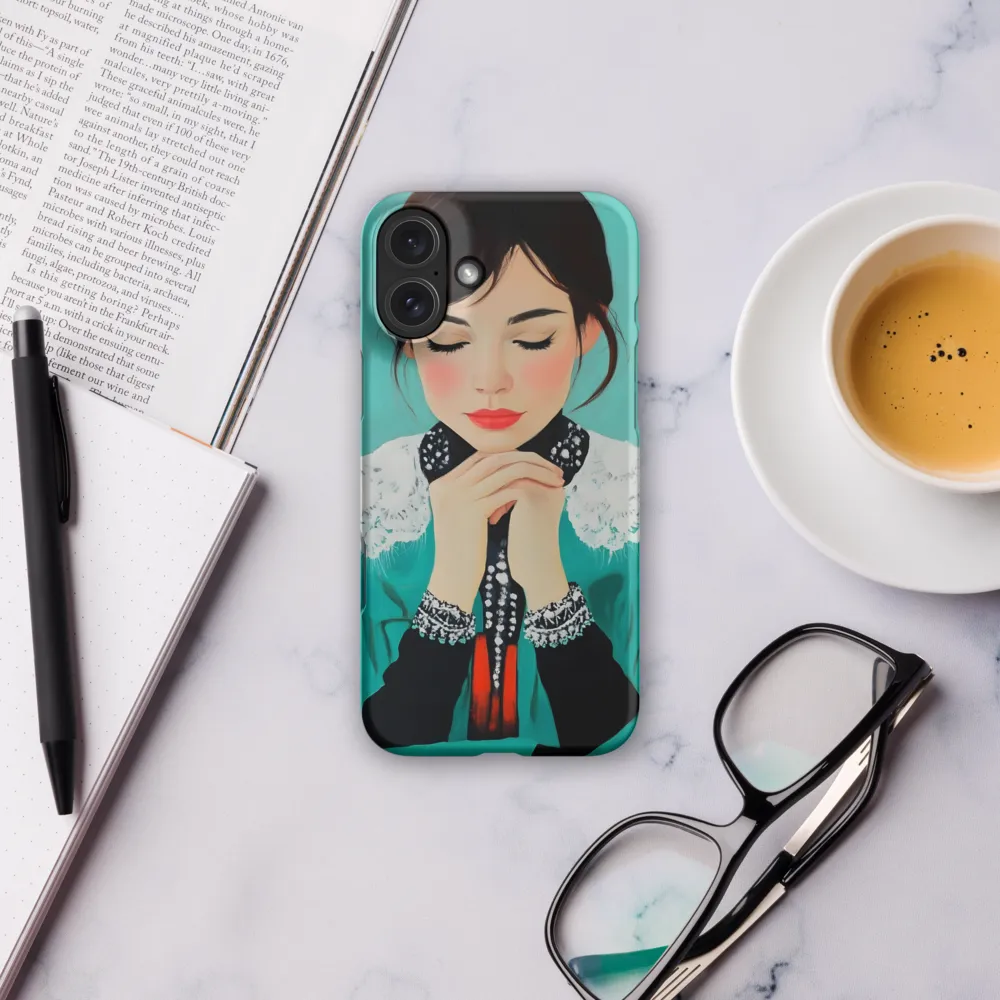 Serenity in Turquoise | Phone Case |  16 Plus | Snap Case | Matte