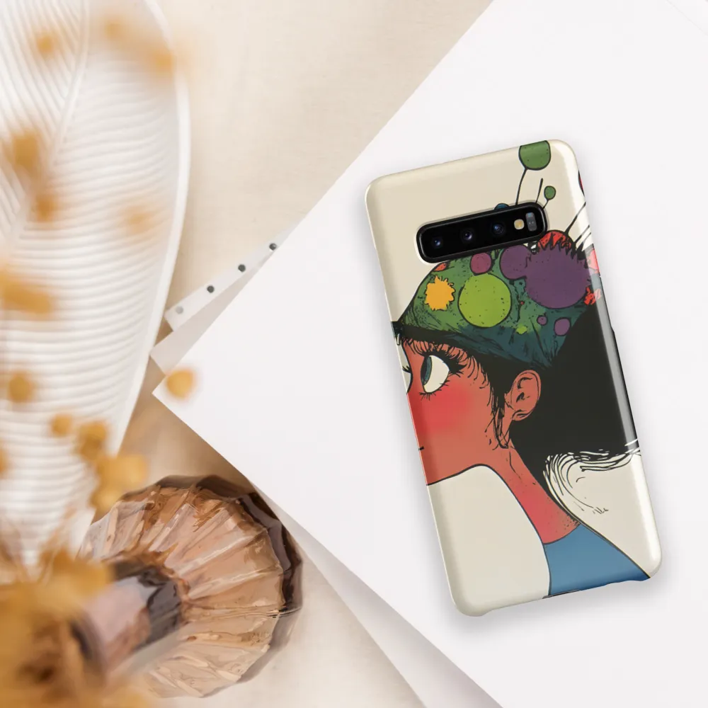 Playful Colors: The Party Hat Girl | Phone Case |  S10 Plus | Snap Case | Glossy