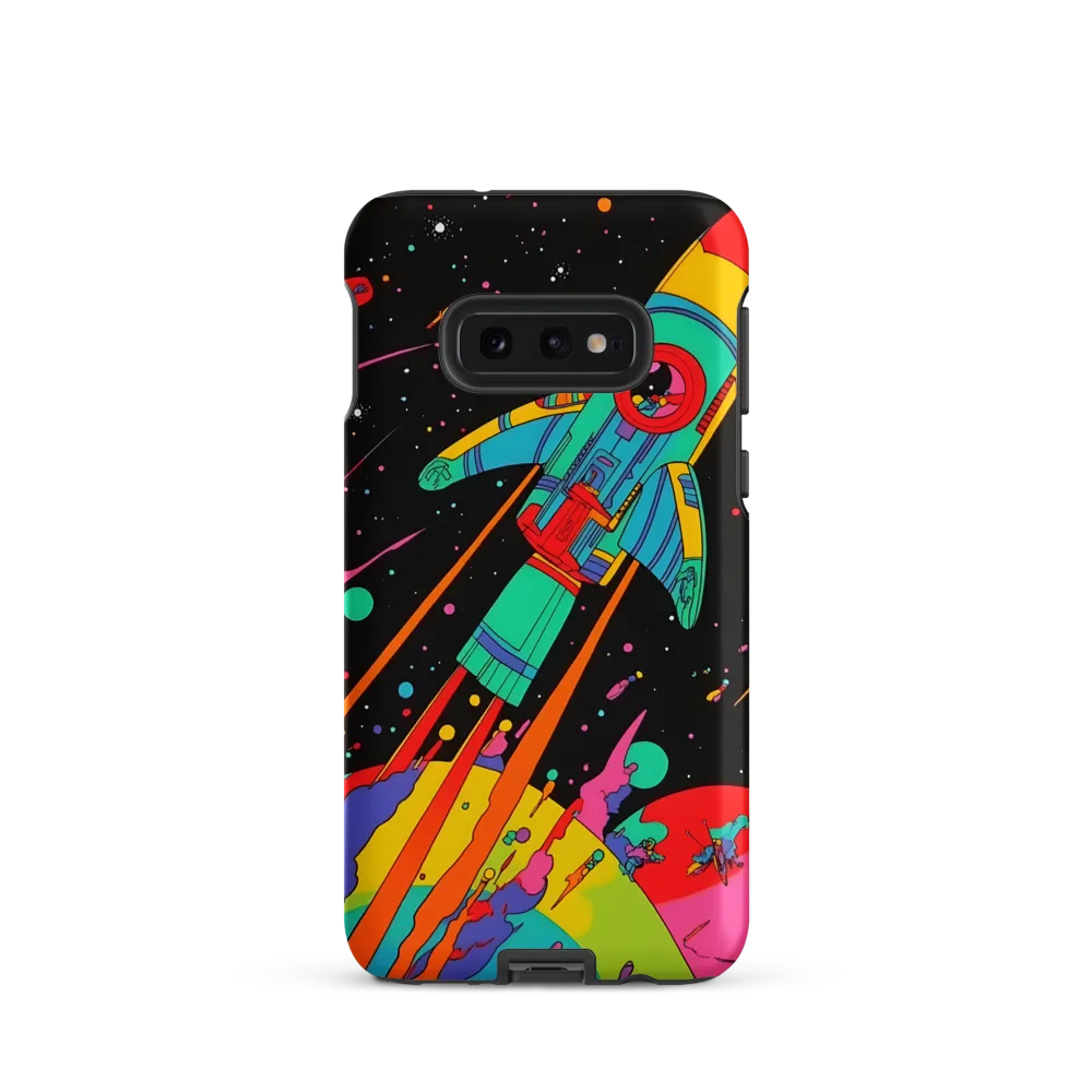 Cosmic Voyage: The Neon Lift-Off