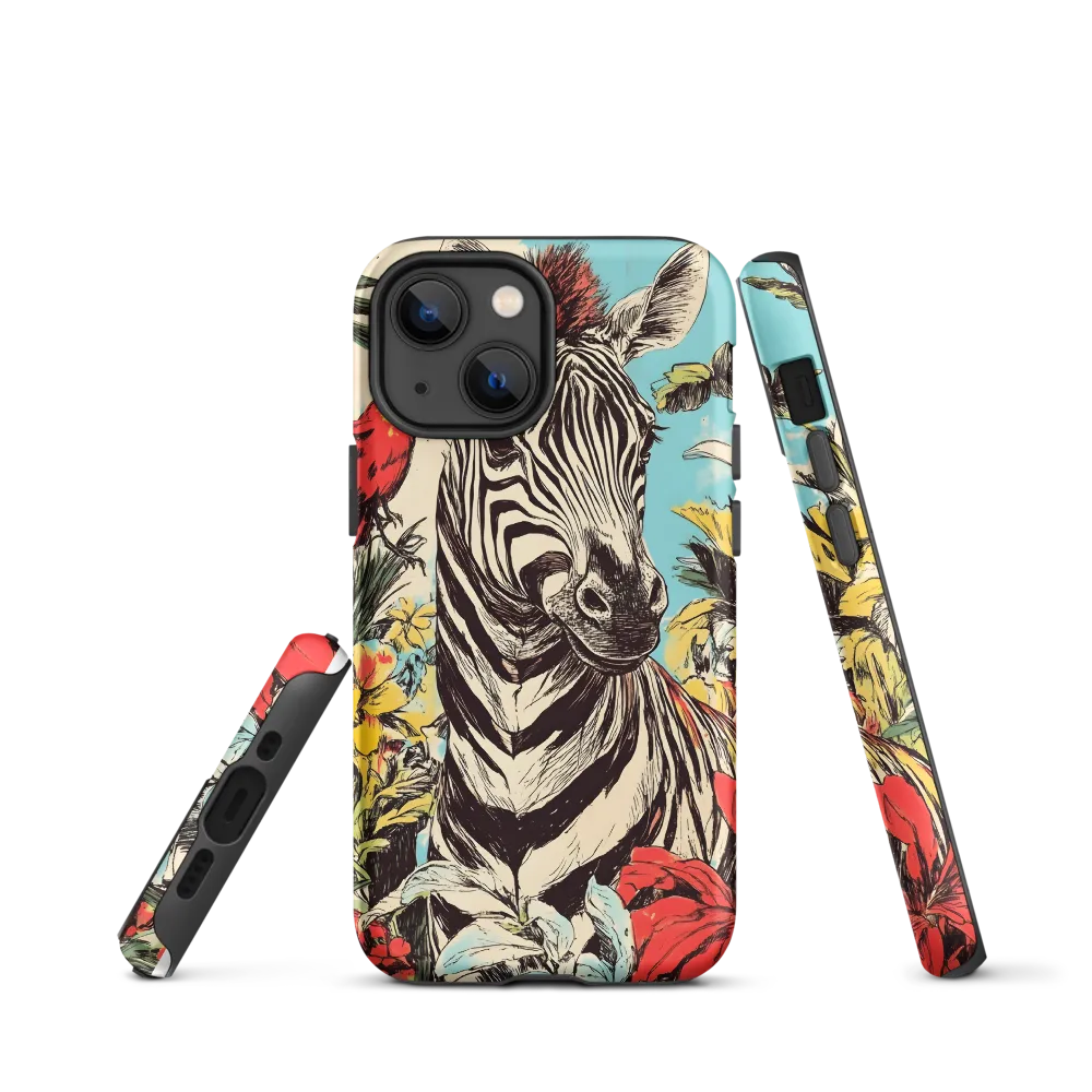 Zebra in Tropical Reverie