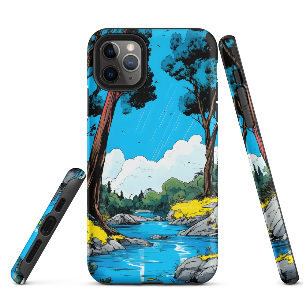 Tranquil River in a Comic Landscape