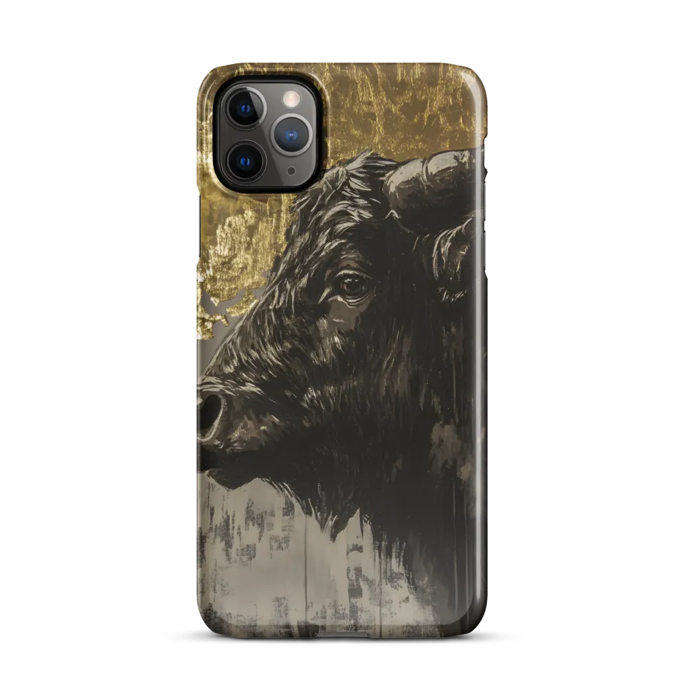 Majestic Bull Against the Golden Horizon | Phone Case |  11 Pro Max | Snap Case | Glossy