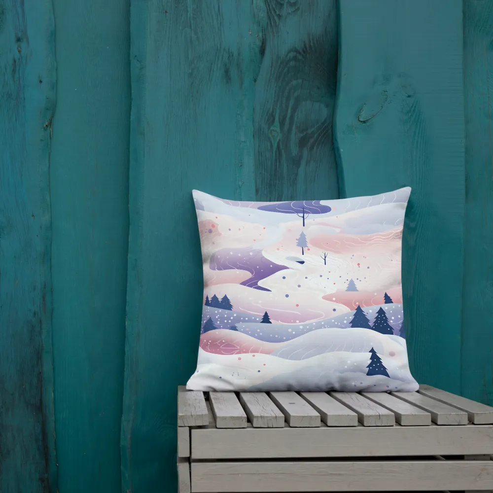 Dreamy Winter Landscape | Pillow | 18″×18″