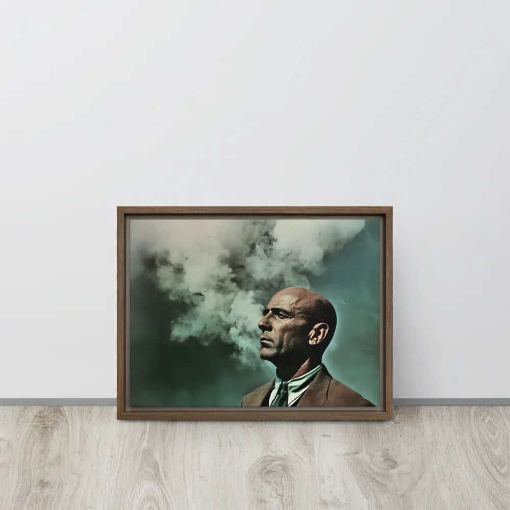 Clouded Thoughts | Canvas with Brown Frame | 12″×16″