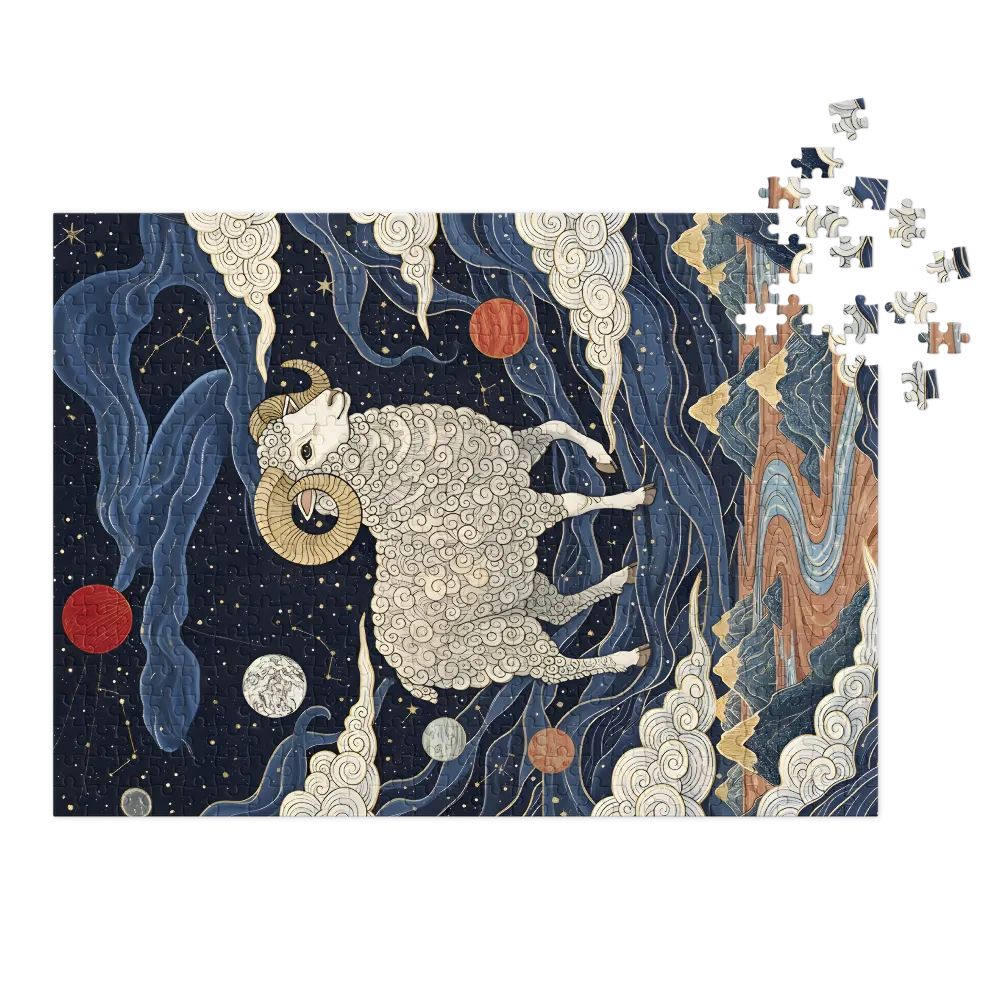 Guardian of the Celestial River 
 Jigsaw Puzzle in Tin Box