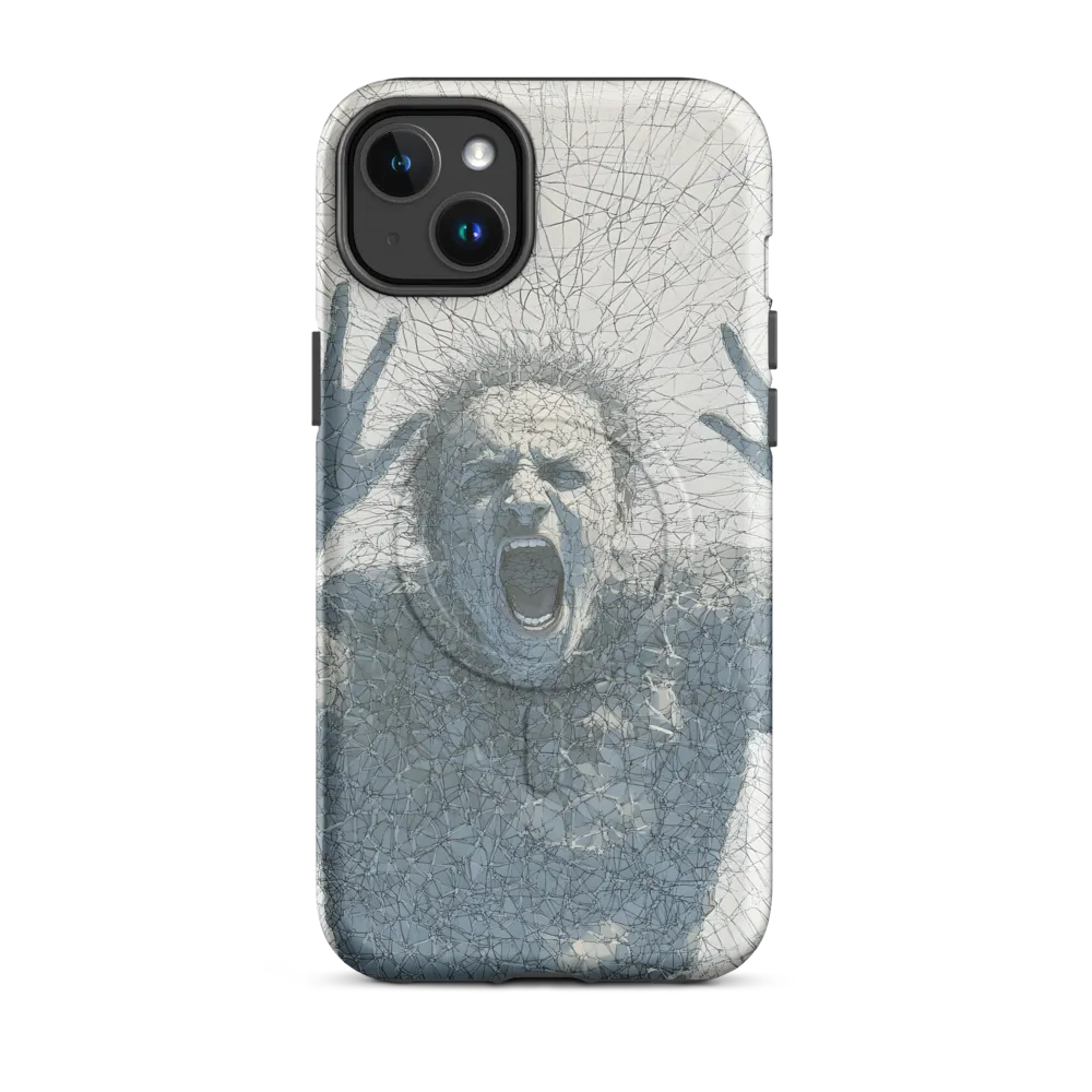 Breaking Free: An Expression of Anguish | Phone Case |  14 Plus | MagSafe® Tough Case | Matte