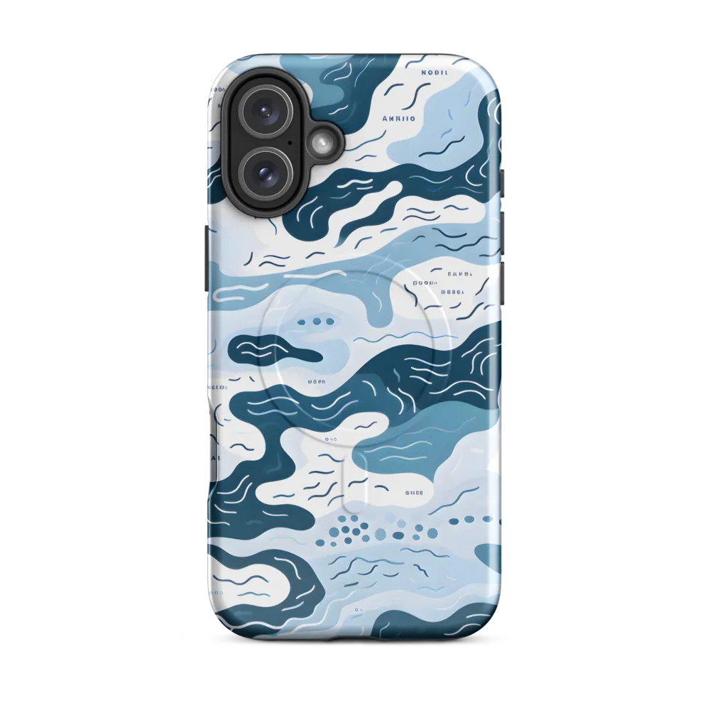 Flowing Waters: An Abstract Journey | Phone Case |  16 Plus | MagSafe® Tough Case | Glossy