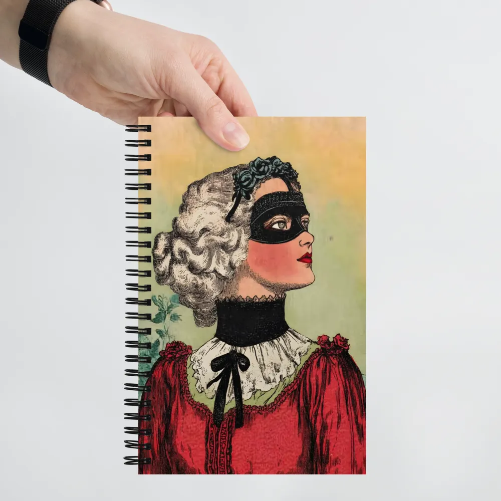 Masked Elegance | Spiral Notebook