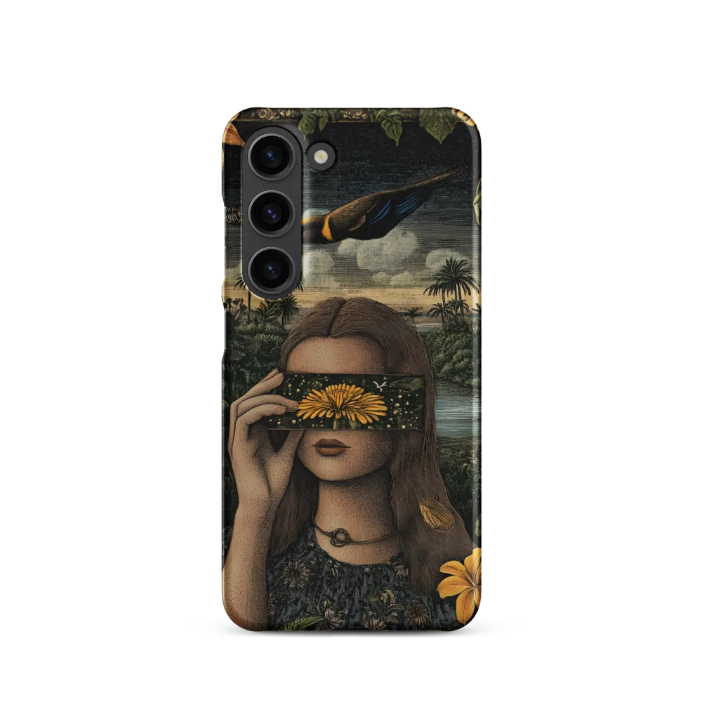 Veil of Nature: A Surreal Embrace | Phone Case |  S23 | Snap Case | Matte