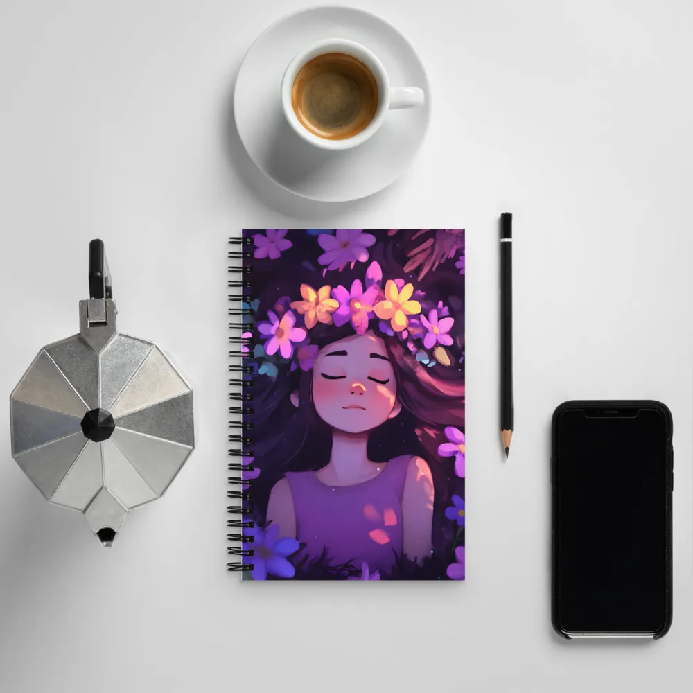 Serenade in Bloom | Spiral Notebook