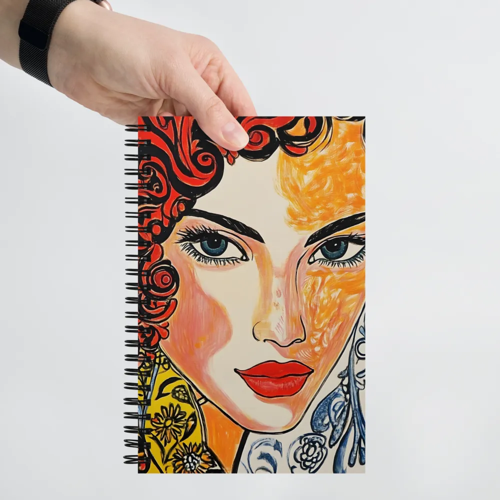 Fiery Elegance | Spiral Notebook