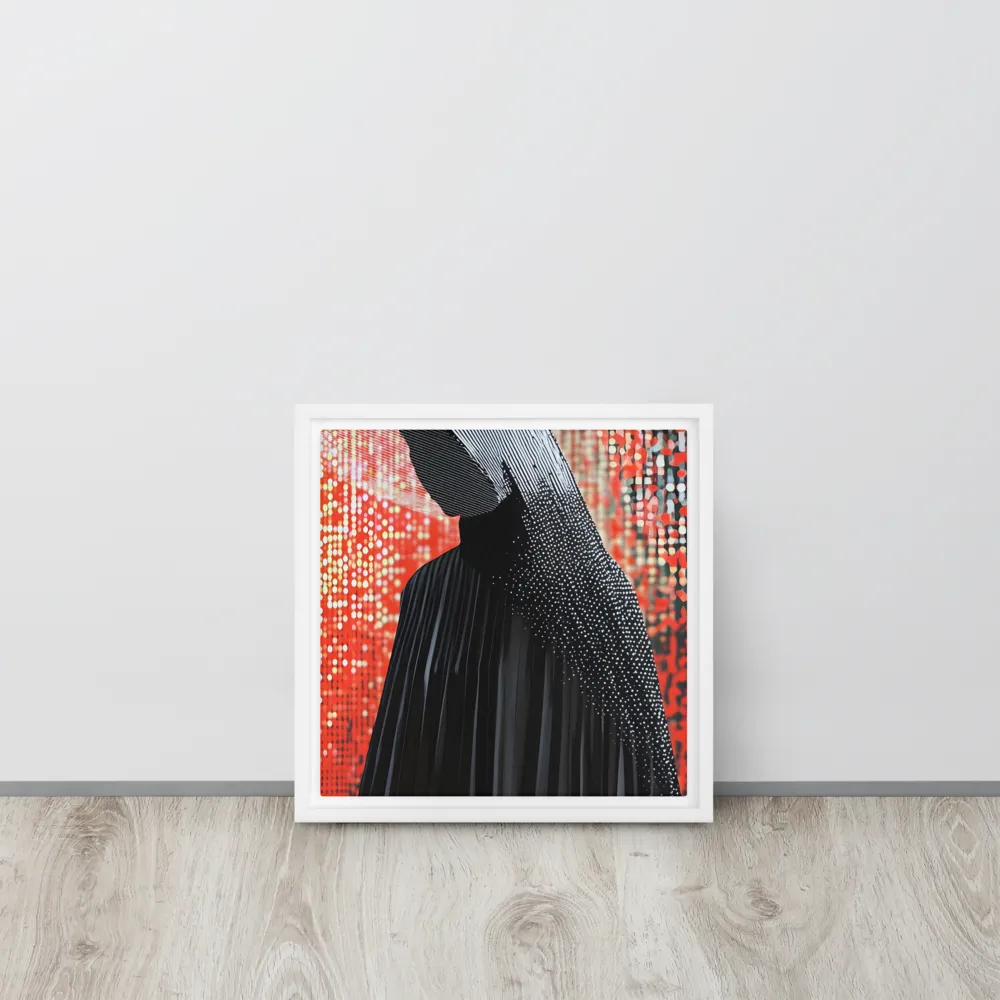 Veil of Modernity | Canvas with White Frame | 12″×12″